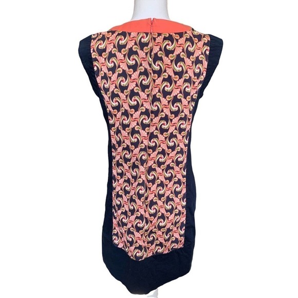 The Webster Miami Dress Womens Size 6 Sleeveless Blue Orange Zipper Back - Picture 2 of 12